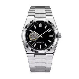 Reloj Mecánico Automático NH38 con Logotipo Personalizado OEM, Corazón Abierto, Acero Inoxidable, Cristal de Zafiro, Fabricante de Relojes de Pulsera de Marca Blanca - Product Image 3
