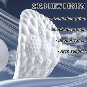 4D Shock Absorption Sports <b>Insoles</b> Soft Breathable Deodorant High-elastic Running Shoe Pad Children's Shoes and Accessories - Product Image 3