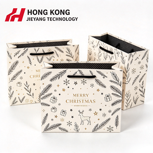 Sacs en papier et boîtes cadeaux de Noël très demandés, emballages de Noël, sacs cadeaux de Noël avec ruban et nœud, ruban de Noël - Product Image 1