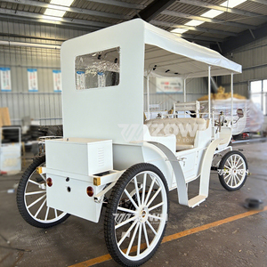 Carruaje de Caballos Vintage Personalizado de 2 Filas, Carrozas Turísticas de Diseño Personalizado, Carruaje Eléctrico Tirado por Caballos - Product Image 3