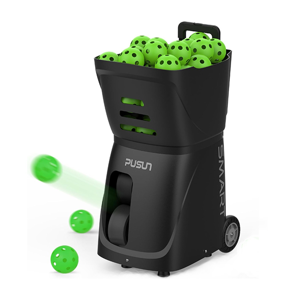 Lightweight Portable Tennis Ball Launcher 120+ Balls App Remote IWatch Control Long Lasting Battery