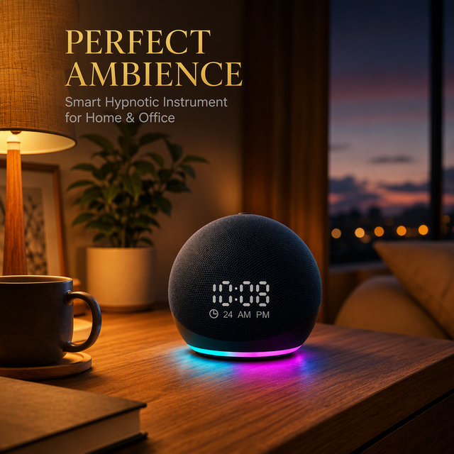 Portable Fabric for Audio Speaker Integrated Digital Clock Mini Handheld Desktop Sound Box Heavy Bass Subwoofer USB
