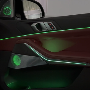 Altoparlante con Luce Ambientale Illuminata per BMW X5 G05 X7 G07, Altoparlante Bass per Porte Anteriori e Posteriori con Copertura Illuminata per Interni Auto - Product Image 5