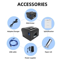 Impresora térmica de recibos, sistema Windows POS, 80mm, para restaurante, caja registradora