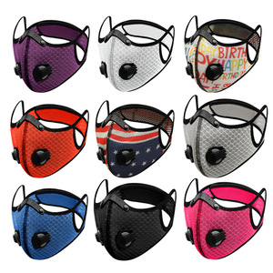 Máscara de ciclismo de malla roja transpirable PM2.5 antipolvo, a prueba de viento, para exteriores, unisex, para todas las estaciones - Product Image 5