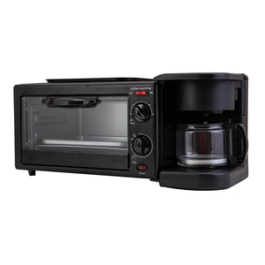3-in-1 Multifunction Stainless Steel Breakfast Station Oven Coffee Maker Hot Microwave Toaster Frying Pan Stainless Steel Breakf - Product Image 4