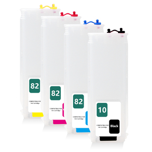<span class=keywords><strong>Cartouche</strong></span> d'encre Supercolor, vide, rechargeable, 10 <span class=keywords><strong>82</strong></span>/280ML, pour imprimante <span class=keywords><strong>HP</strong></span> design jet 500/800, 5 paquets - Product Image 2