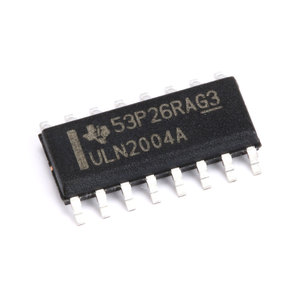 Matrice de transistors Darlington haute tension et haute intensité ULN2004ADR, <span class=keywords><strong>50V</strong></span>, 7 canaux, CI de commande SOIC-16 - Product Image 1