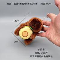 Simulation Fruit Capybara Peluche Anime Fluffty Doux Mignon Animal En Peluche Poupée Pendentif Sac À Dos Charme Cadeau Pour Jouet Griffe Machine