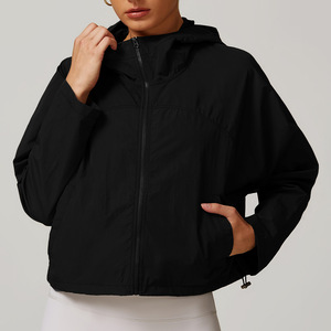 Vêtements d'entraînement pour femmes personnalisé hiver Fitness Sports course à pied <span class=keywords><strong>randonnée</strong></span> veste coupe-vent - Product Image 2