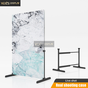 Tối Giản Đơn Giản Hiện Đại Thân Thiện Với Môi Thép Triển Lãm Đứng Nhanh Hệ Thống Khóa Gấp Trọng Lượng Nhẹ Giá Tấm Bàn Tổ Chức Sự Kiện - Product Image 5