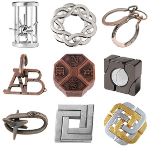 Entsperrbare Interlocking-Puzzles: Sortierte Intelligenz- und Logikspiele, 3D Burr Luban Kongming Lock, Hölzerne Gehirnteaser-Puzzle-Lösungen, <span class=keywords><strong>IQ</strong></span>-Spielzeuge - Product Image 3