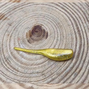 Gs <span class=keywords><strong>precio</strong></span> al por mayor 5cm 1g renacuajo cebo suave doble Color paleta cola Pvc Polliwog señuelo de pesca suave gusano con gancho de manivela - Product Image 2