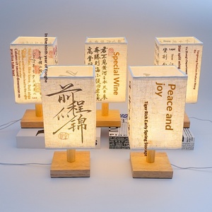 Nuova Lampada da Tavolo in Legno Massello Stile Cinese Semplice, Alimentata a USB DC, LED Luce Calda, per Camera da Letto, Comodino, Studio, Piccolo Tavolo Notturno - Product Image 4