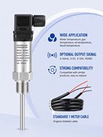 Transmisor de Temperatura Compacto PT100, Sensor 4-20mA, Sonda Roscada de Acero Inoxidable, OEM ODM Personalizable
