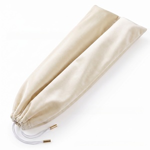 Tas Rak Mahjong Beludru Lembut Multi-warna Laris Manis, Tempat Penyimpanan Rak Mahjong dengan Tali Serut, 2 Kompartemen Muat 4 Rak - Product Image 4