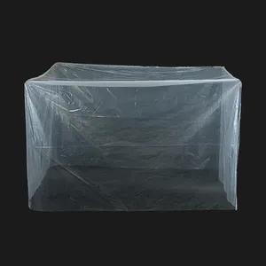 Custom Large Pallet Transparent Clear Pe Plastic Packaging Cover Bags