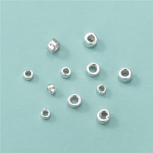 925 Sterling Silver Round Tube <strong>Beads</strong> <strong>Bugle</strong> Spacer <strong>Beads</strong> for Jewelry Findings &amp; Components - Product Image 1