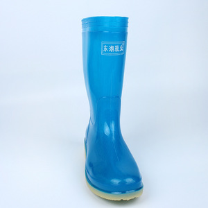 Botas de lluvia para mujer hasta media pantorrilla, color verde sólido, antideslizantes, de tacón bajo, impermeables, para lavado de autos y uso en exteriores - Product Image 5
