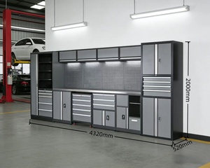 Armoire à outils métallique combinée robuste et personnalisable, en acier à fermeture douce, idéale pour atelier, <span class=keywords><strong>garage</strong></span>, quincaillerie et mobilier - Product Image 6