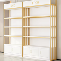 Étagère de présentation de masques faciaux et cosmétiques, étagères coulissantes, écologique, moderne, en métal, multi-niveaux, pour salons de beauté