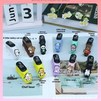 Montre-bracelet numérique LED ovale mignonne de style dessin animé, cadeau promotionnel, vente en gros d'usine 2026, pour enfants, étudiants, garçons et filles