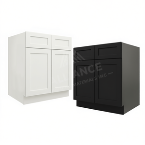 Armoires de base de style américain Alliance Building Materials Inc, 33-36 pouces de large avec tiroirs, prêtes à assembler, armoire de cuisine moderne - Product Image 1