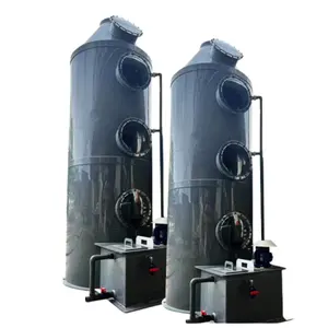 Cheap New high temperature resistance to acid and alkali gas scrubber tower odor gas absorption tower carbon dioxide scrubber