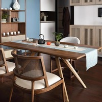 Chaise de salle à manger vintage nordique en bois massif avec coussin moelleux, chaise de loisirs en rotin Wabi-Sabi pour la maison, le bureau, l'hôtel, le restaurant, la salle de bain