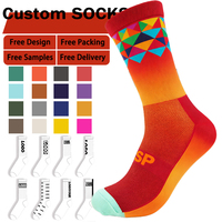 Chaussettes d'affaires personnalisées de haute qualité en gros pour hommes, colorées, fantaisie, motif dessiné à la main, collection printemps