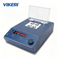 Incubateur numérique à bain sec VIKERI HB105-S1, thermostat de laboratoire en alliage d'aluminium, minuterie, blocs interchangeables, tubes de 0,2 ml à 50 ml, 0,5