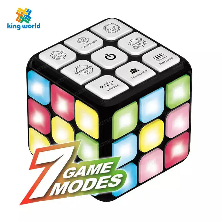 Handheld Electronic Puzzle Game Cube Memory Brain Training Toys Cube magico Educational Flashing Musical Cube For Kids Adults