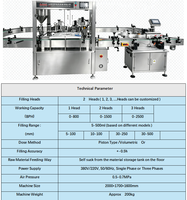 Machine automatique rotative de remplissage, de bouchage et d'étiquetage pour petites bouteilles d'huiles essentielles, de colle stationnaire, d'additifs alimentaires, de parfums et de gouttes pour les yeux