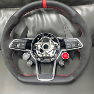 Volant YLD <span class=keywords><strong>S</strong></span> <span class=keywords><strong>Line</strong></span> en fibre de carbone semi-complète avec LED pour <span class=keywords><strong>Audi</strong></span> A3 A4 A5 A6 B7 8V B9 S3 S4 S5 RS3 RS4 RS5 RS6 RS7 C7 C8 Q5 Q7 - Product Image 5