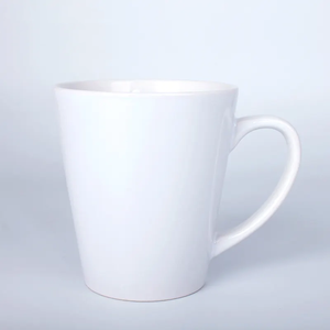 Tasse en céramique de <span class=keywords><strong>bonne</strong></span> qualité cône blanc 12oz de sublimation en gros - Product Image 1