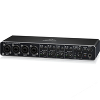 Behringer UMC404HD Audiophile 4x4, Antarmuka Audio/MIDI USB 24-Bit/192 kHz dengan Preamplifier Mikrofon Midas