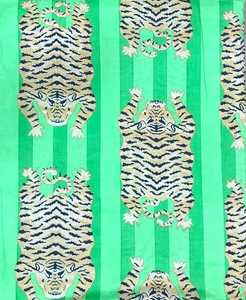 Sac à dos en coton matelassé imprimé main motif tigre, sacoche élégante pour ordinateur portable, idéal pour le quotidien et confortable à porter - Product Image 2