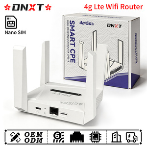 เราเตอร์ DNXT 4g Cat4 2.4GHz 300Mbps wifi 6 เราเตอร์ขนาดเล็ก wifi LTE 4g พร้อมซิมการ์ด เสาอากาศพับได้ เราเตอร์ wifi 4g สำหรับสำนักงาน - Product Image 1