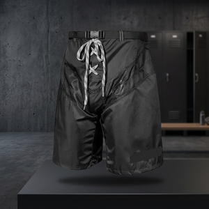 Shorts de hockey sur glace en maille respirante à sublimation intégrale, coques de protection personnalisées avec logo sur mesure, vente en gros OEM - Product Image 3