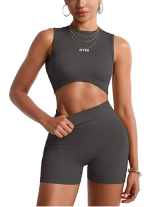 Elastic Waist Leggings Workout Gym Fitness Women Yoga Sets New Design Casual Yoga Set for Women Oversized Women Yoga Set - Product Image 1