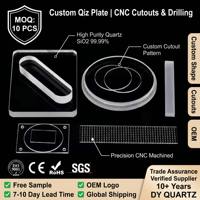 Placa de Cuarzo Transparente Personalizada con Bordes Pulidos con Precisión, Lámina Óptica de Sílice Fundida para Reducir la Dispersión de la Luz