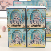 Reloj de Pulsera de Cuarzo con Personaje de Anime Hatsune Miku Star & Moon Knight, Caja Sorpresa, Accesorio para Estudiantes, Regalo