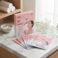 Masque Hydrogel au Collagène ROROBEE Effet Lifting, Blanchissant et Anti-Âge, Patchs Contre les Rides des Yeux et Nasolabiales, Lot de 5, Unisexe, K-Beauty