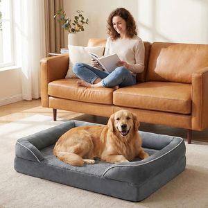 Grand lit pour chien, lit orthopédique en mousse à mémoire de forme pour chien extra large, lit géant pour animaux de compagnie - Product Image 5