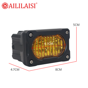 Luz Antiniebla LED Universal Cuadrada Mini Amarilla para Ford Ranger <span class=keywords><strong>Jeep</strong></span>, Resistente al Agua, para Conducir en Caminos de Tierra, para Automóvil, Bicicleta, Motocicleta, Camión, UTV - Product Image 2