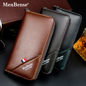 MENBENSE <span class=keywords><strong>2022</strong></span> nuevas carteras con cremallera de sección larga de cuero PU <span class=keywords><strong>para</strong></span> hombre con correa de ASA, funda <span class=keywords><strong>para</strong></span> teléfono masculino con tarjetero - Product Image 2