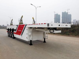 Brand New Design Pole Transport Semi-<b>trailer</b> Sy9401tyc Use for Transporting Prefabricated Wall Panels - Product Image 3