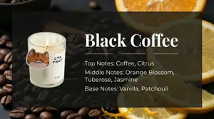 Bougie en cire de soja personnalisée, sans danger pour les animaux domestiques, non toxique, parfumée aux fruits, huile essentielle, aromathérapie d'intérieur - Product Image 6