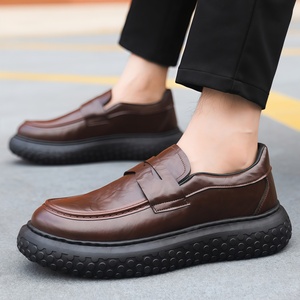 Zapatos Mocasines Casuales Modernos para Hombre, Versátiles, de PU Artificial, Calzado Moderno, Estilo Retro Británico - Product Image 4
