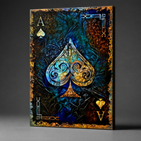 Impression murale de poker As de Pique, image de carte à jouer pour salle de jeux, casino, bar lounge, décoration intérieure contemporaine